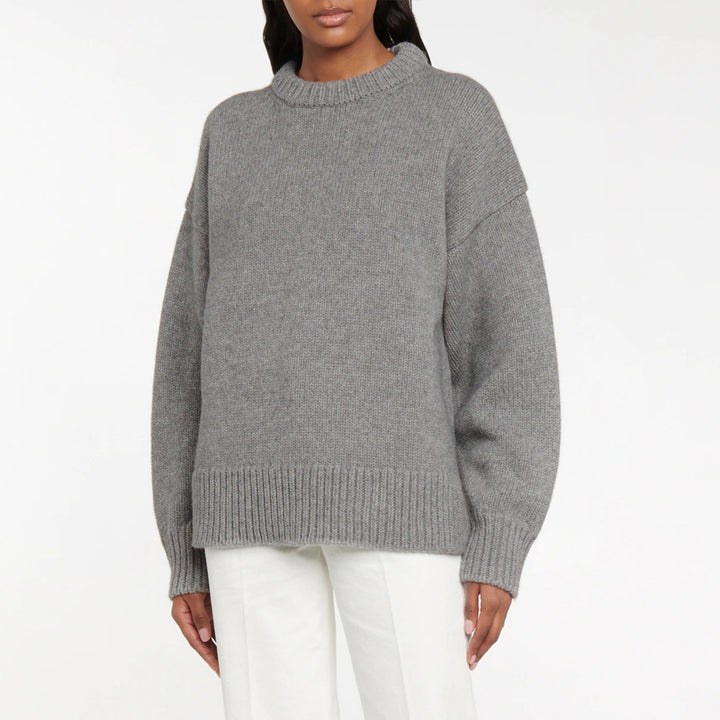 Oversized knitted sweater for women with a comfortable round neck and a relaxed fit Lune London