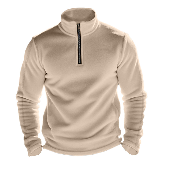 Men's polyester jacket with stand-up collar and zipper Lune London