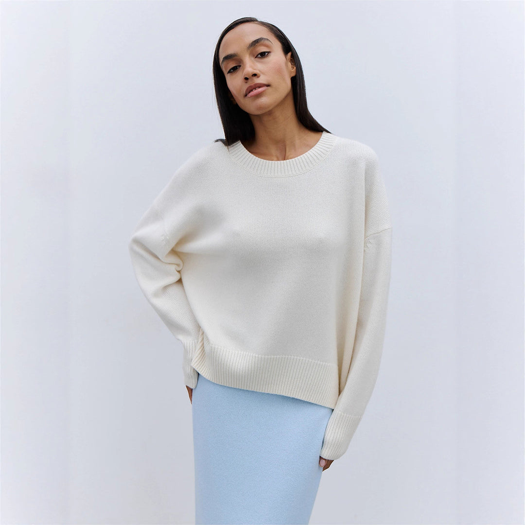 Pull en tricot confortable pour femmes avec une silhouette décontractée Chic & Stil