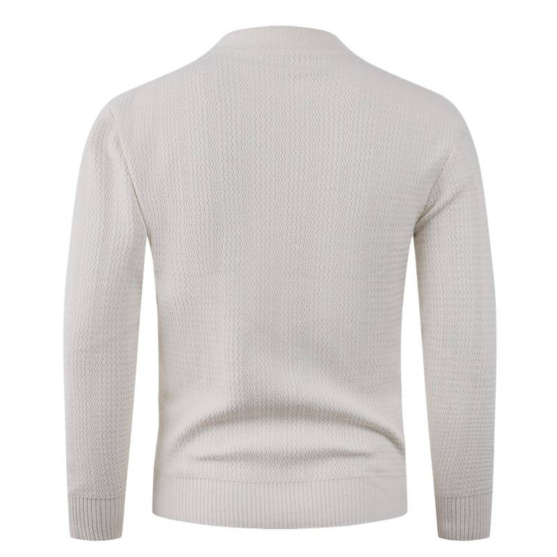 Men's textured sweater with high collar and stylish design Lune London