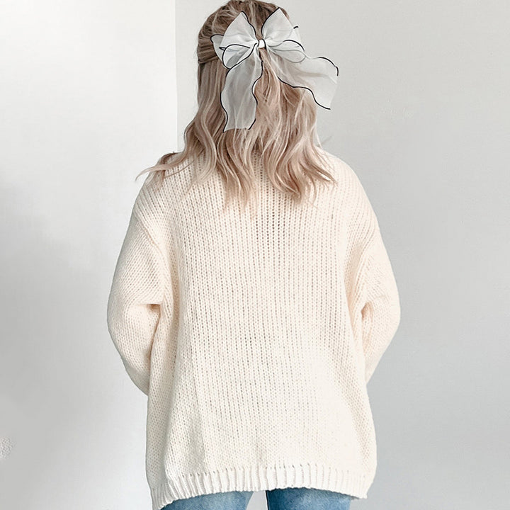 Lady cardigan with autumn pumpkin embroidery Lune London