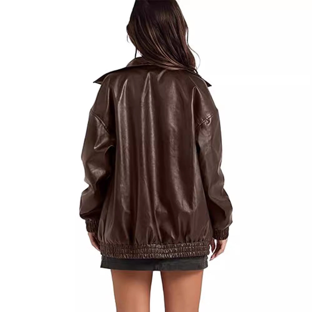 Ladies Oversized Casual Clothing with Elastic Cuffs and Practical Pockets Lune London