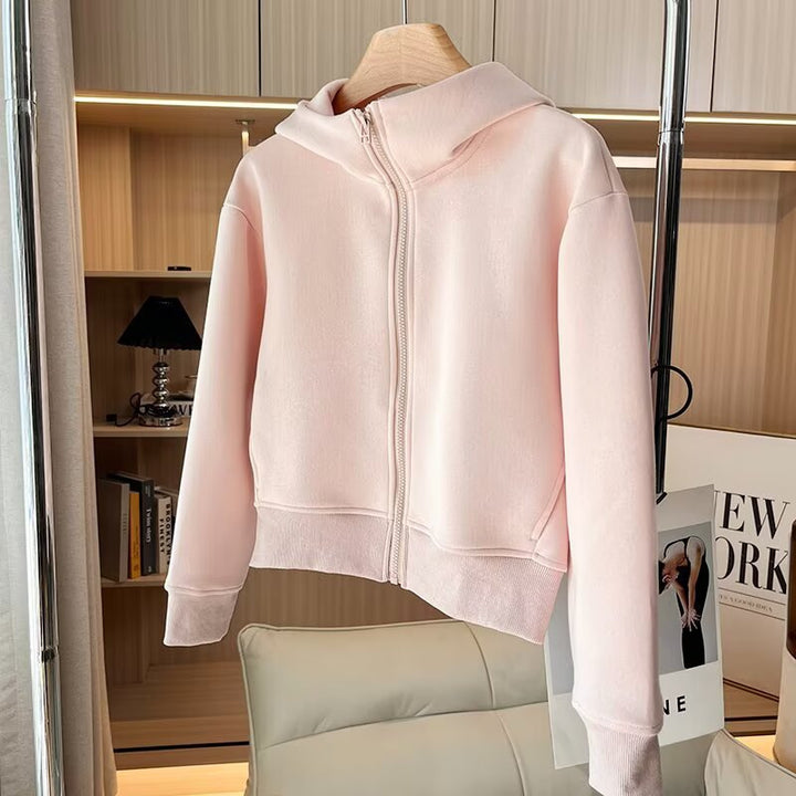 Veste à capuche confortable pour femmes avec zip innovant Chic & Stil