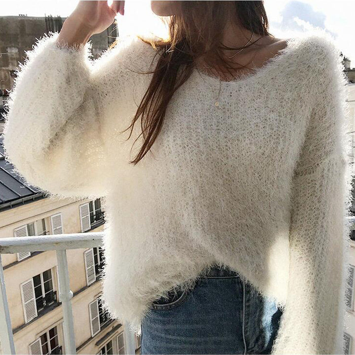 Femme Pull Fluffy Chic & Stil