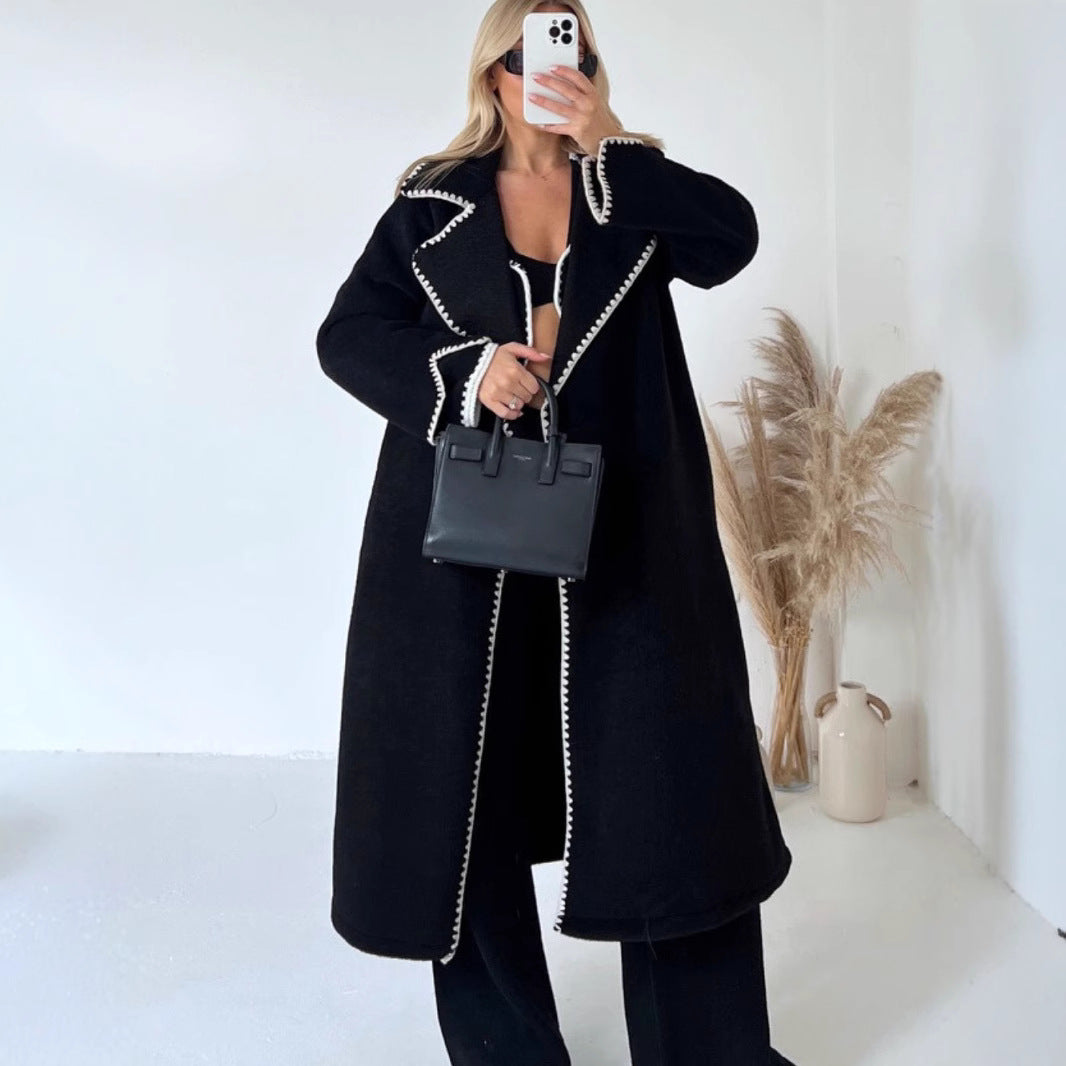 Ladies Elegant Boucle Coat Lune London