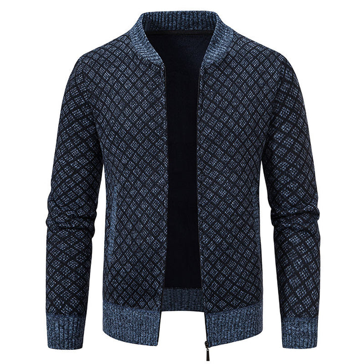 Elegant knitted blazer for men with fine structure Lune London