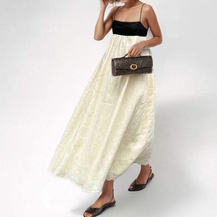 Robe maxi d'été pour femme avec coupe élégante et détails de bretelles Chic & Stil