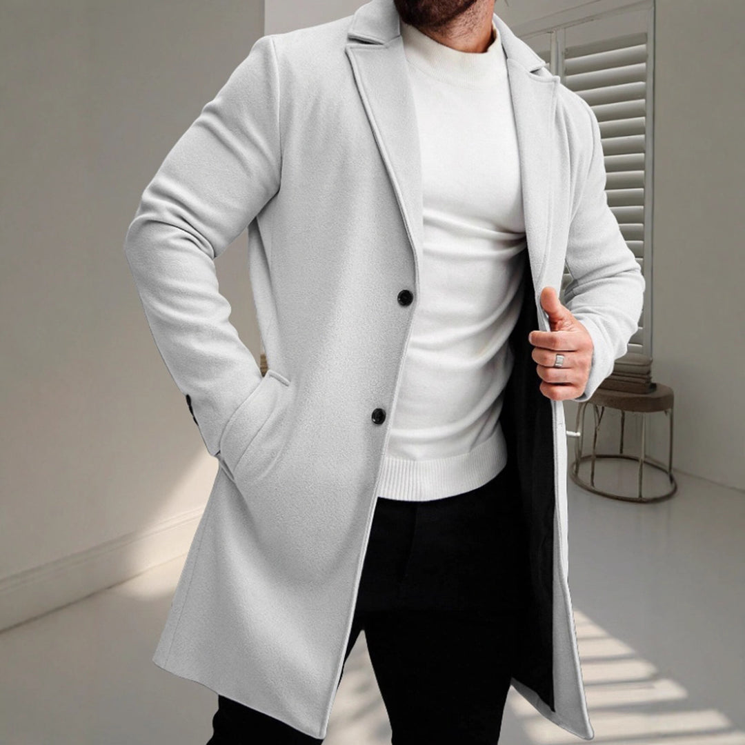 Elegant wool coat for men with a slim silhouette Chic und Stil