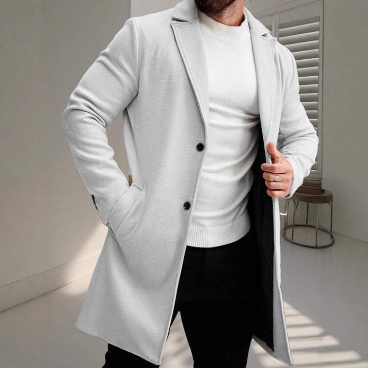 Elegant wool coat for men with a slim silhouette Chic und Stil