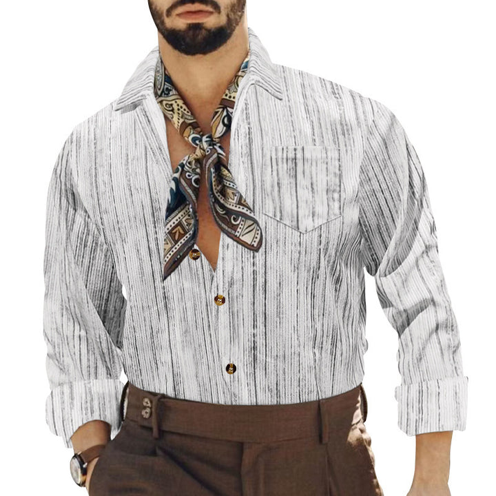 Elegant striped shirt for men with pocket and stylish collar Lune London