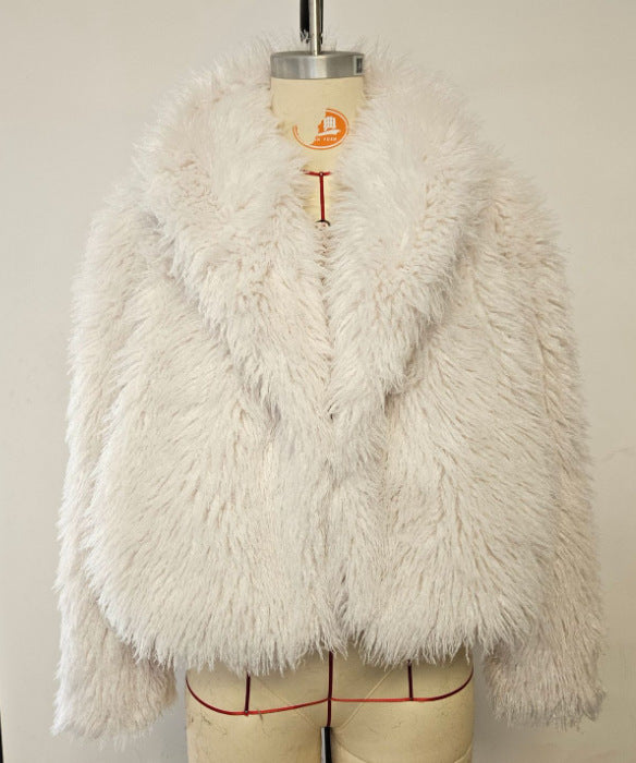 Oversized faux fur jacket for women Lune London
