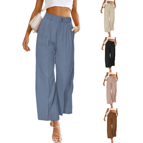 Women's high jump pants with elegant draping Lune London
