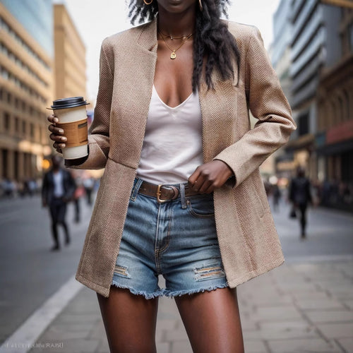 Women Structured Blazer Jacket Elegant Lune London