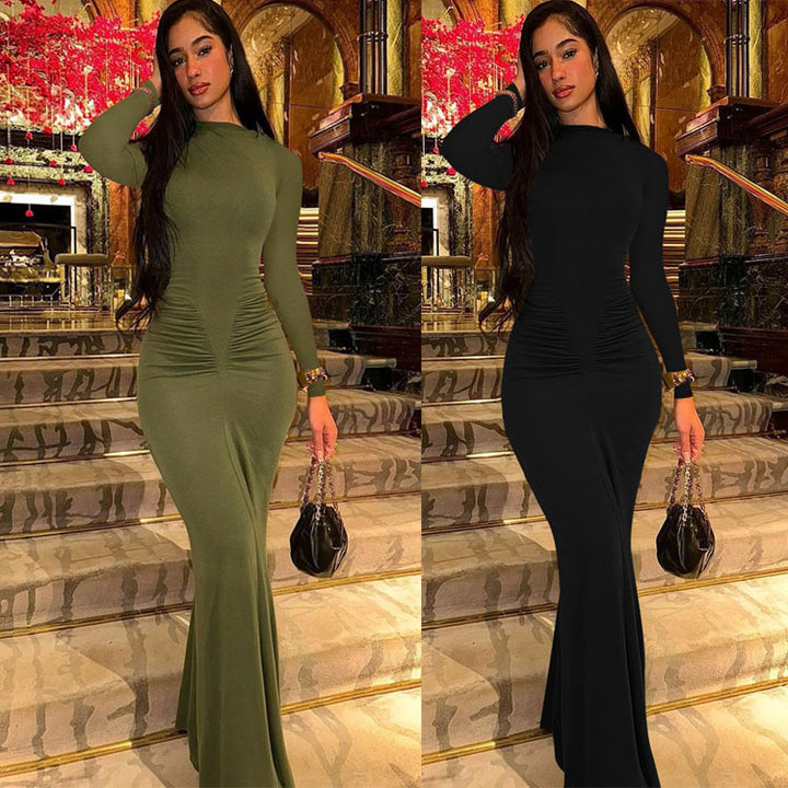 Elegant long sleeve maxi dress Lune London