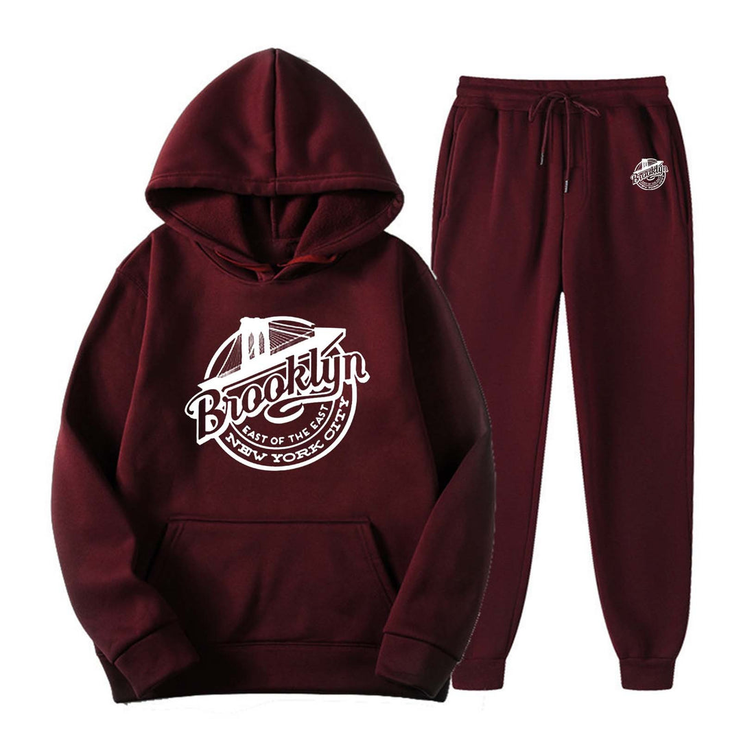 Women's leisure sweat suit with stylish Brooklyn print Chic & Stil