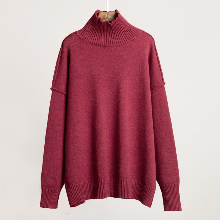 Ladies Trendy Turtleneck Pullover Lune London