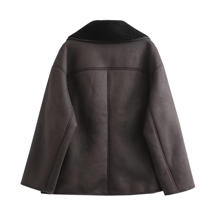 Women's transitional jacket with soft padded collar and practical pockets Lune London