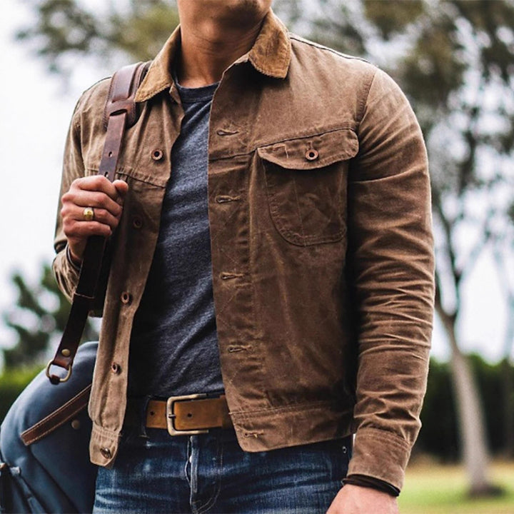 Lightweight utility jacket for men with a vintage style and practical pockets Lune London
