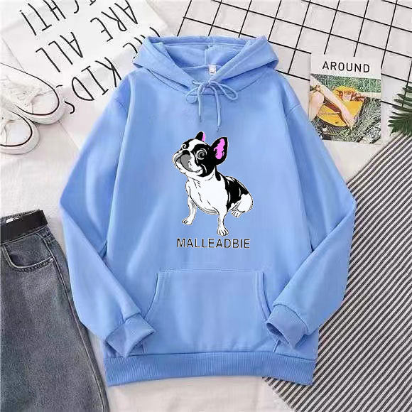 Women's hoodie with creative French Bulldog design Chic & Style