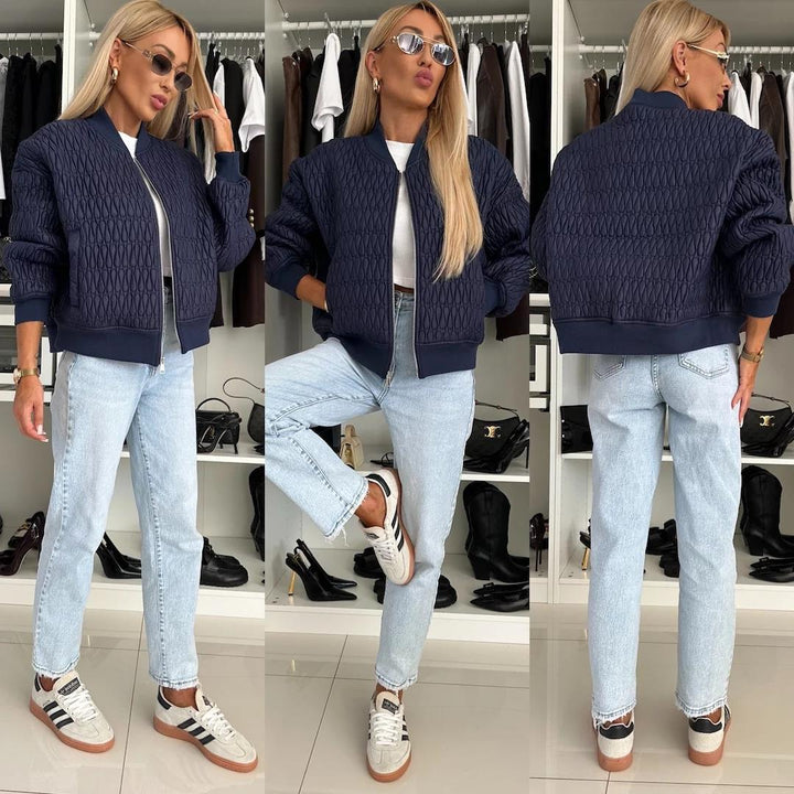 Quilted jacket for women with a comfortable fit and elastic cuffs Lune London