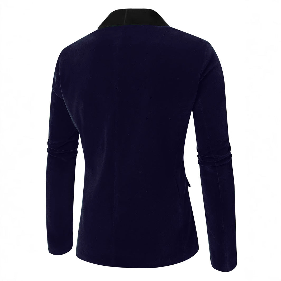 Elegant velvet jacket for men with satin finish Lune London