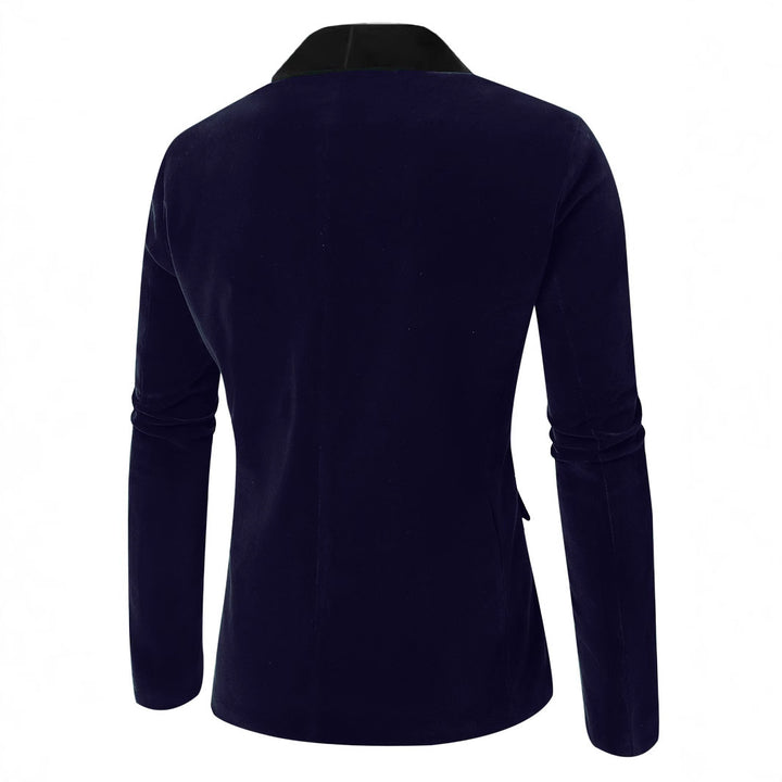 Elegant velvet jacket for men with satin finish Lune London