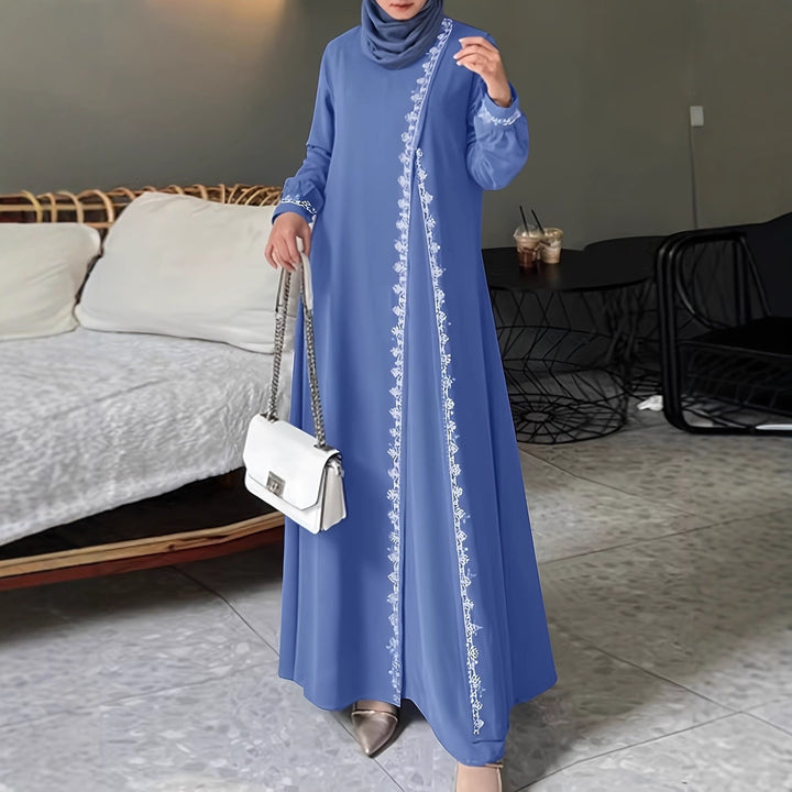 Elegant maxi dress for women with elaborate embroidery Lune London