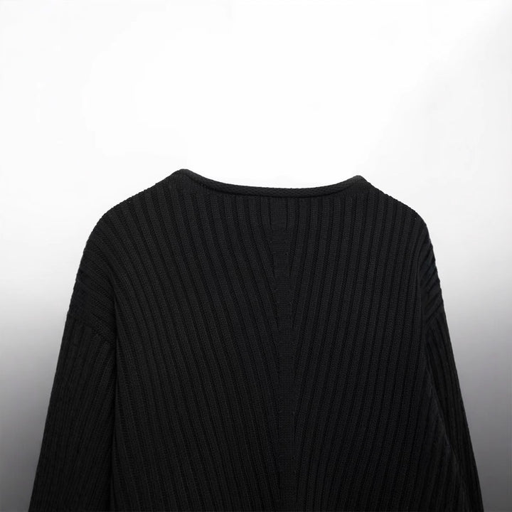 Pull-over tricot cropped pour femmes avec design texturé Lune London