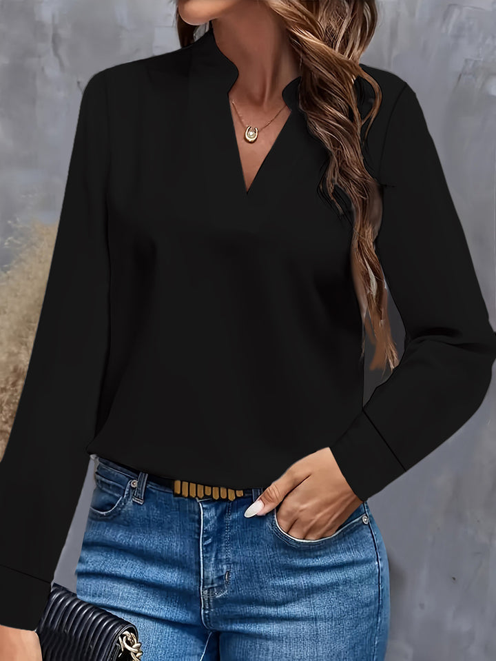 Women's blouse with V-neck and elegant design Lune London