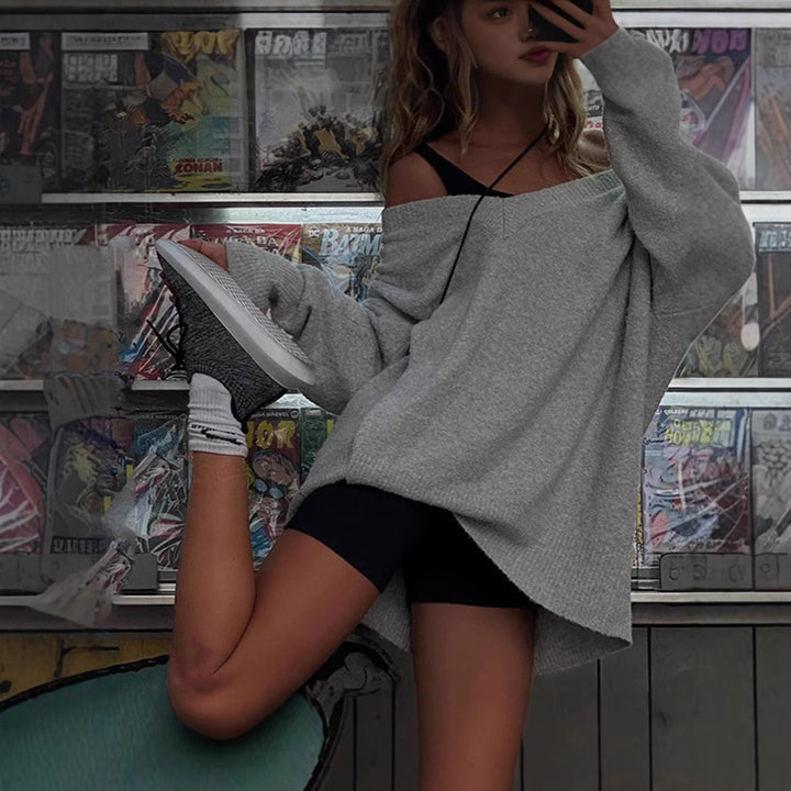 Ladies Oversized Chic Sweatshirt and Style