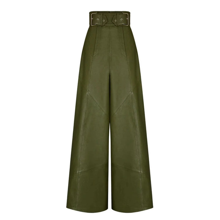 High-waisted leather pants for women Lune London