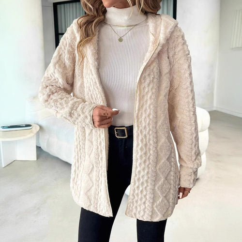 Ladies Fleece Jacket with luxurious velvety feel Lune London