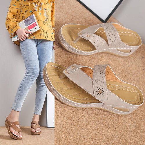 Comfortable strap sandals for ladies with breathable upper Lune London