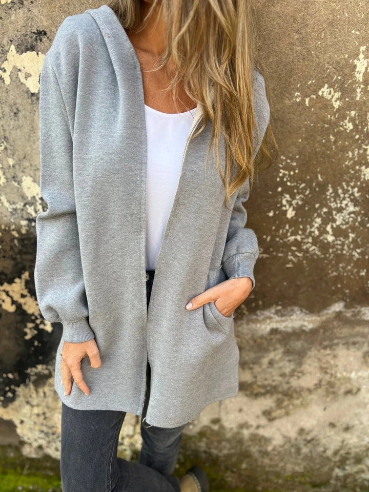 Lune London | Hoodie - Relaxed Fit - Zipper - Mid-length with pockets