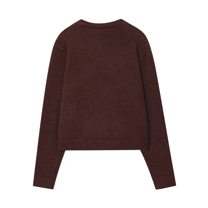 Ladies High-Quality Wool Soft Pullover with Practical Buttons Lune London