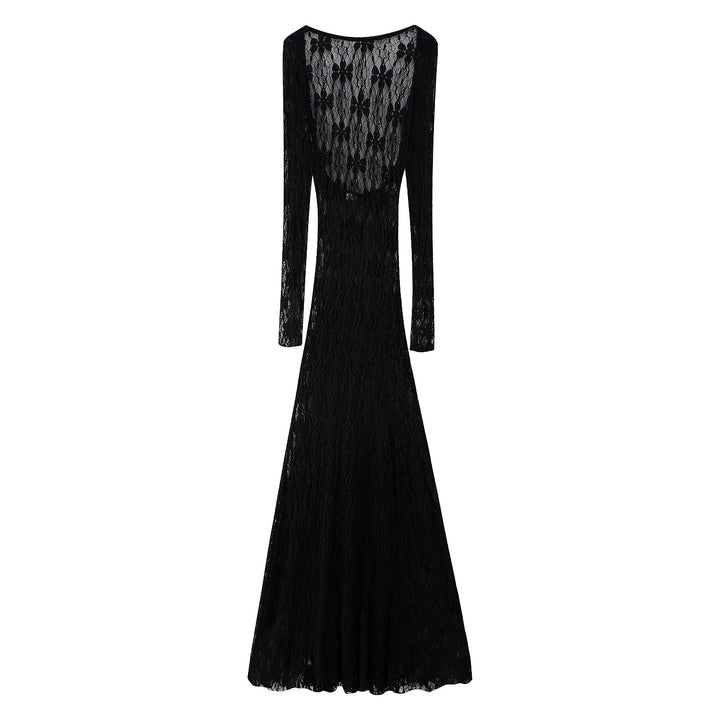 Ladies Long Sleeve Lace Dress Lune London