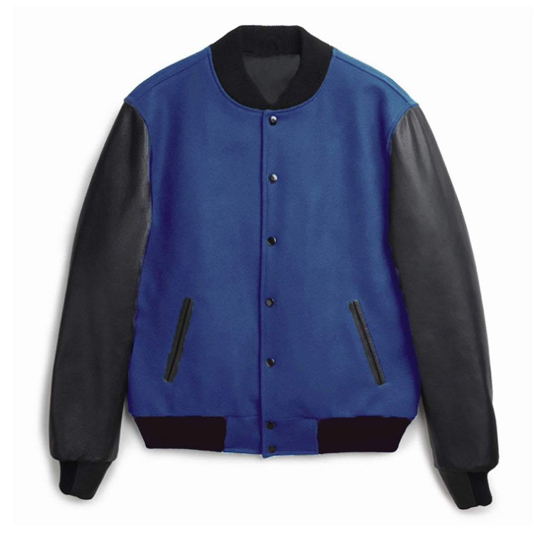 Men's leisure bomber jacket with contrast sleeves and practical pockets Lune London