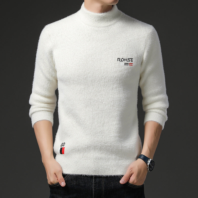 Trendy men's sweater with high collar and soft material Lune London