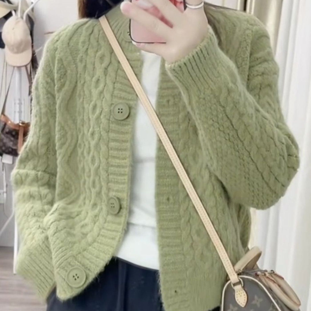 Cardigan confortable pour femmes avec motif en cable Chic & Stil 1772285547