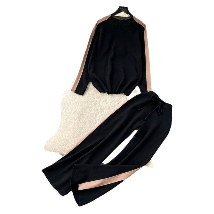 Sporty lounge set for women with contrasting side inserts Lune London