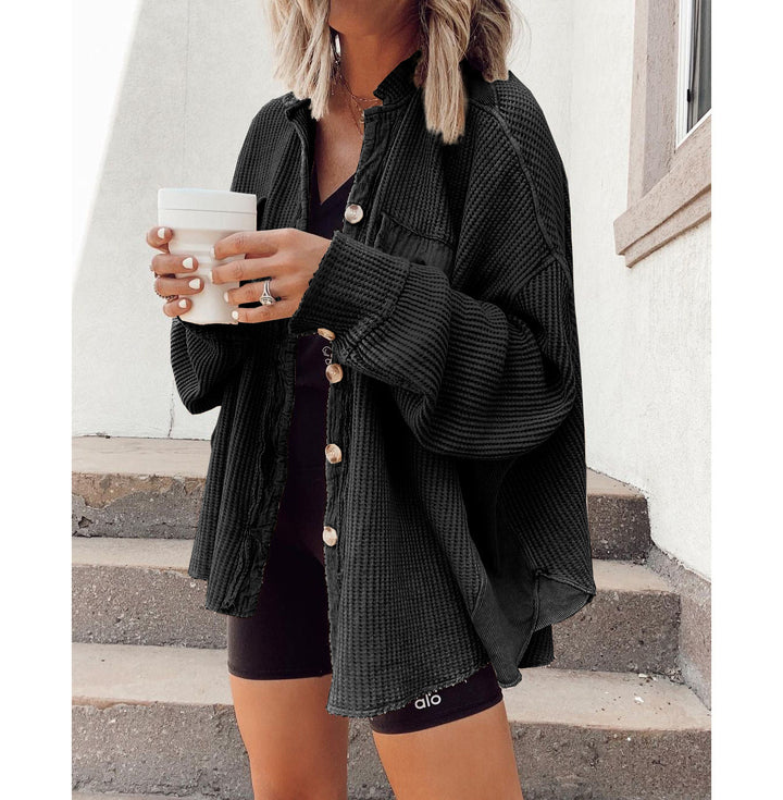 Casual cotton jacket for women with a buttoned front and practical pockets Lune London