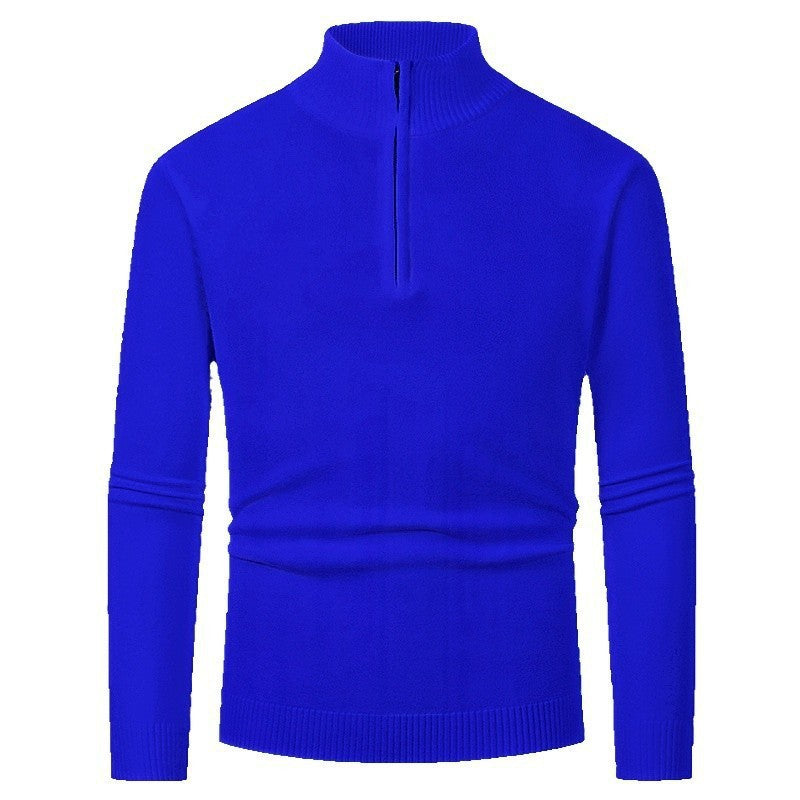 Elegant pullover for men with a turtleneck and full zipper Lune London