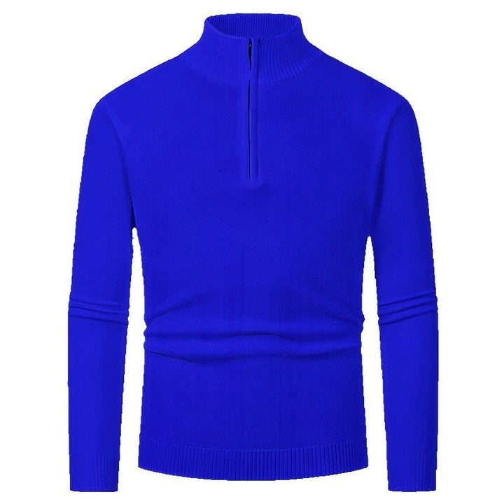 Elegant pullover for men with a turtleneck and full zipper Lune London