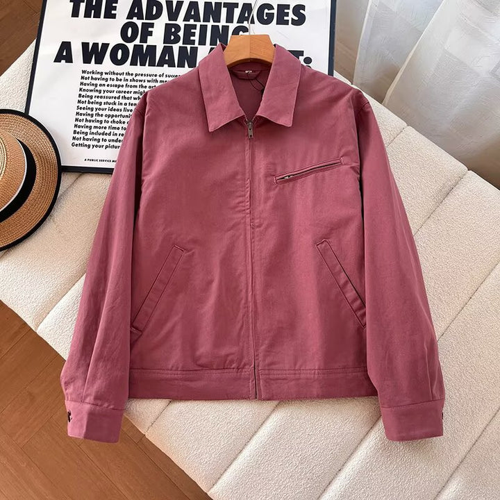 Veste de transition féminine élégante avec zipper et poches pratiques Chic & Stil