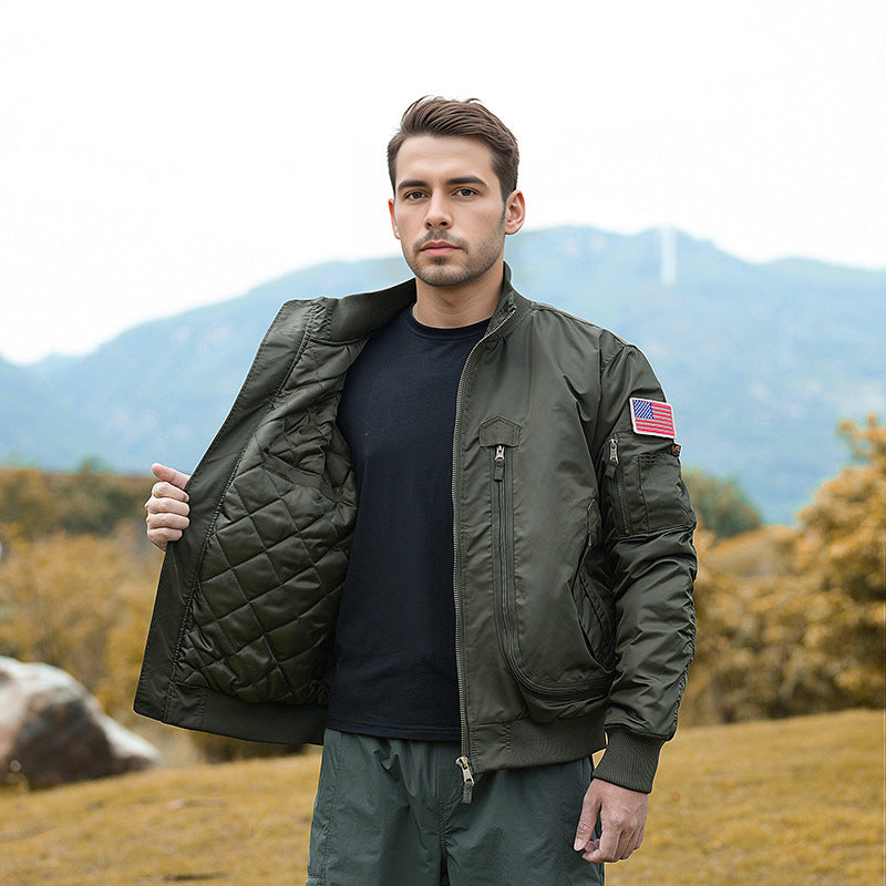 Modern bomber jacket for men with insulated lining and practical pockets Lune London