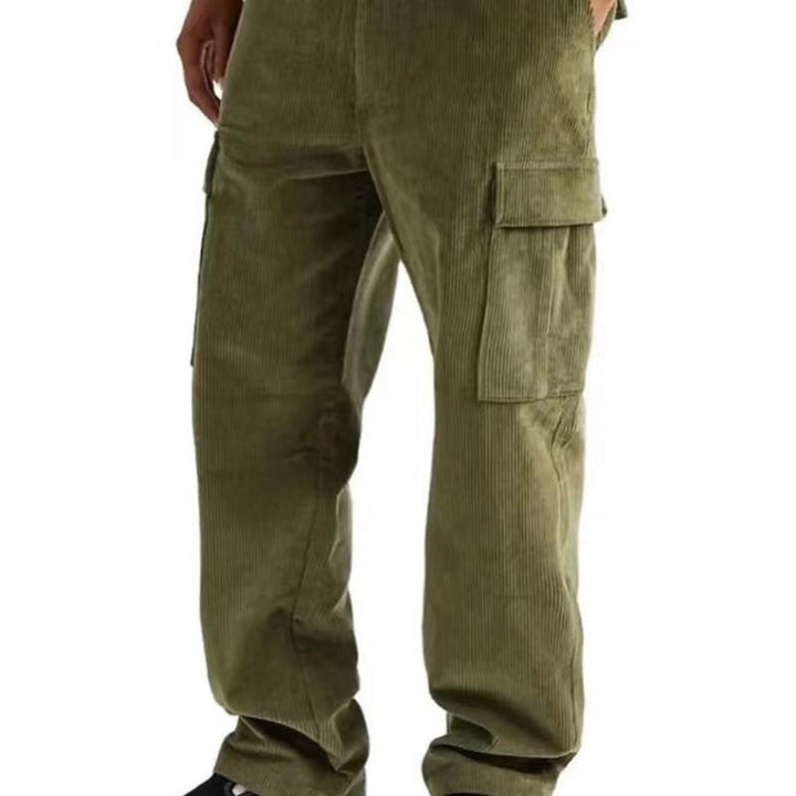 Men's cargo pants with elastic waistband and practical side pockets Lune London
