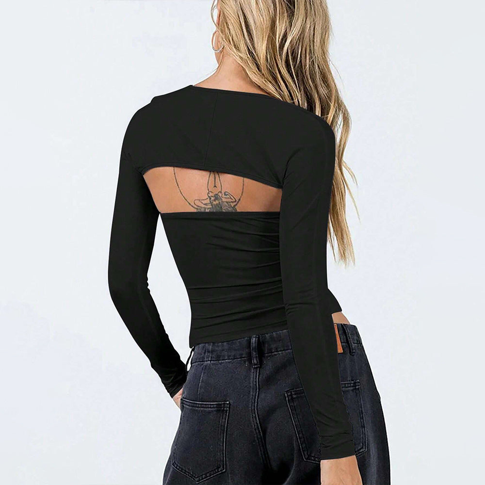 Haut à manches longues pour femmes avec un élégant col bateau et une coupe ajustée Chic & Stil
