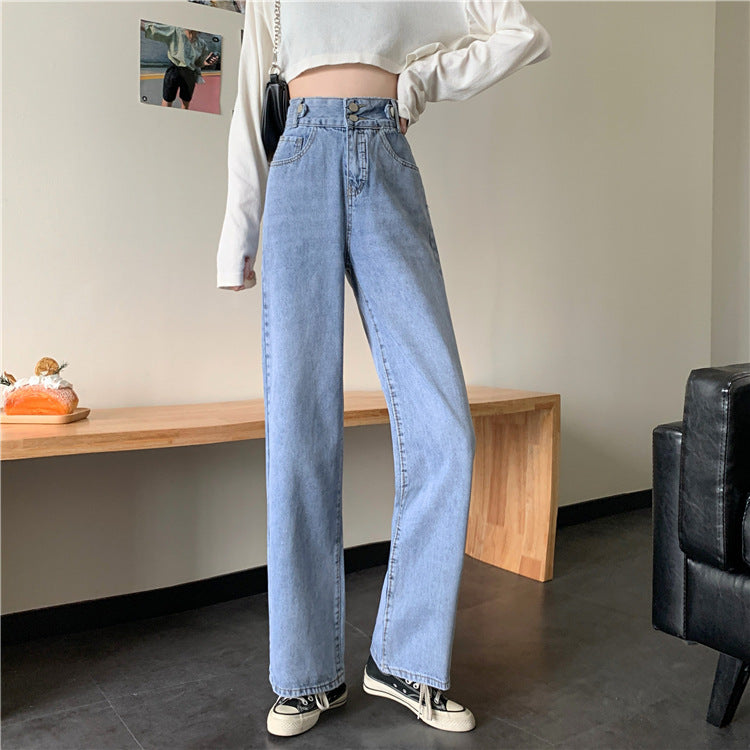 Jeans bootcut taille haute pour femmes Chic & Stil