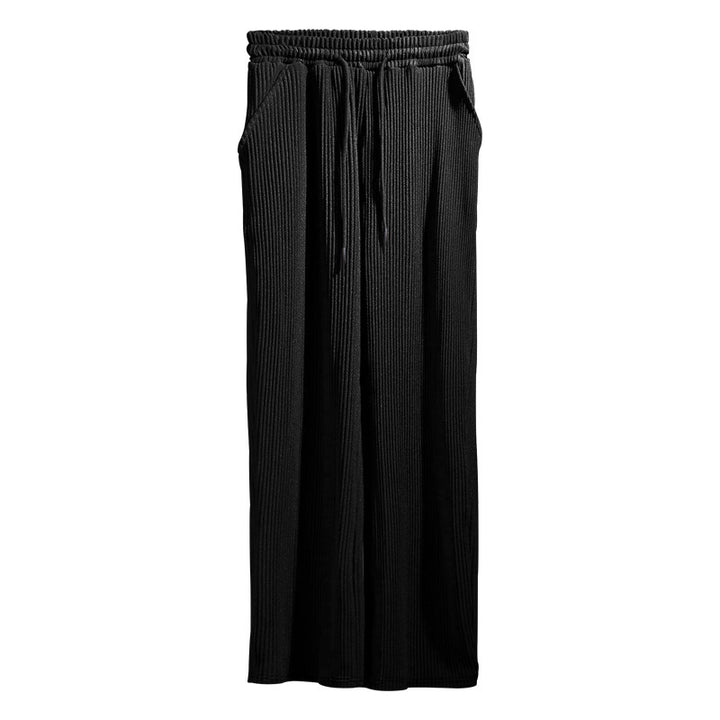 Lune London Casual Pleated Pants for Women with Elastic Waistband