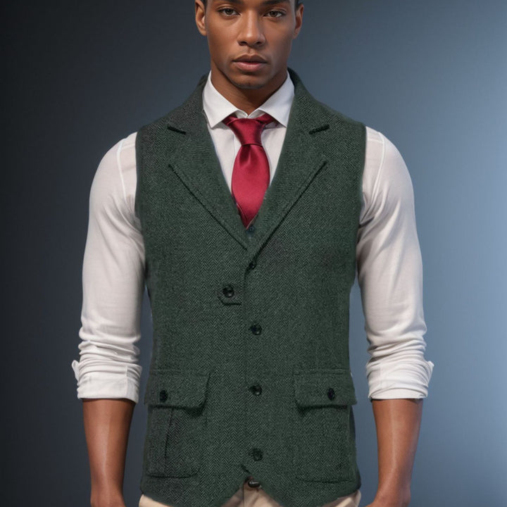 Veste élégante pour hommes au motif écossais classique Lune London